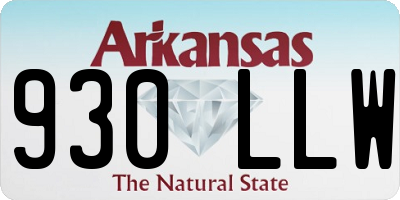 AR license plate 930LLW