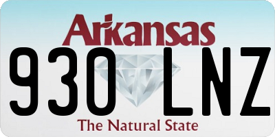 AR license plate 930LNZ