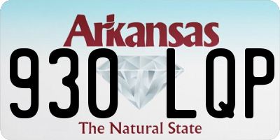 AR license plate 930LQP