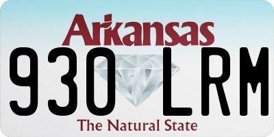 AR license plate 930LRM