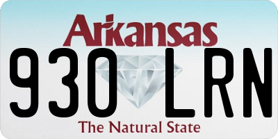 AR license plate 930LRN