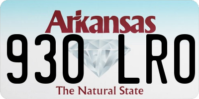 AR license plate 930LRO