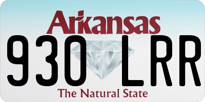 AR license plate 930LRR
