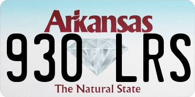 AR license plate 930LRS