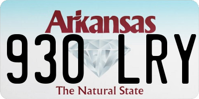 AR license plate 930LRY