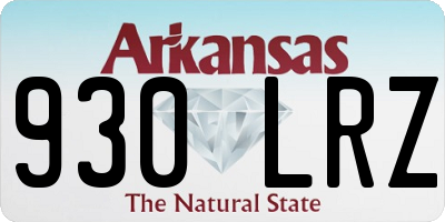 AR license plate 930LRZ