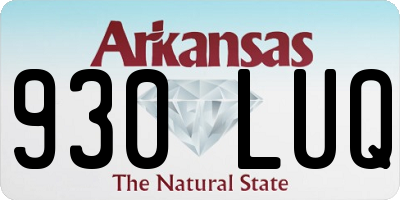AR license plate 930LUQ