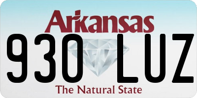 AR license plate 930LUZ