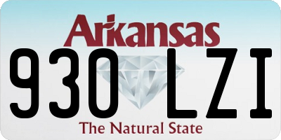 AR license plate 930LZI