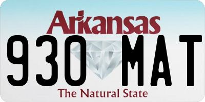 AR license plate 930MAT