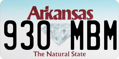 AR license plate 930MBM