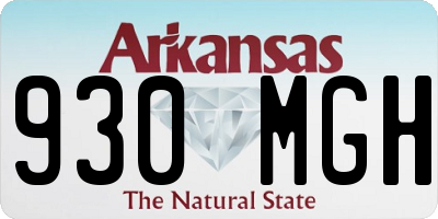 AR license plate 930MGH