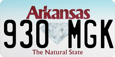 AR license plate 930MGK