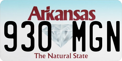 AR license plate 930MGN