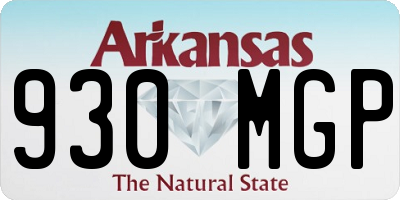 AR license plate 930MGP