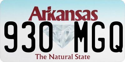 AR license plate 930MGQ
