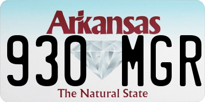 AR license plate 930MGR