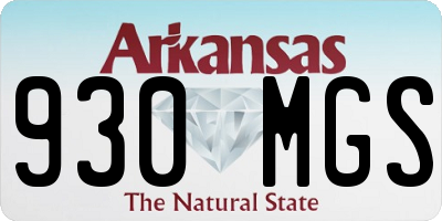 AR license plate 930MGS