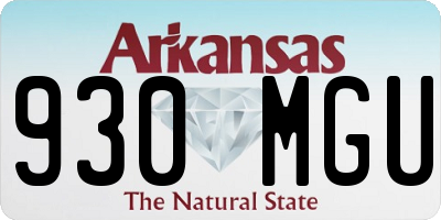 AR license plate 930MGU