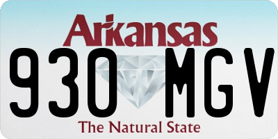 AR license plate 930MGV