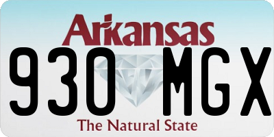 AR license plate 930MGX