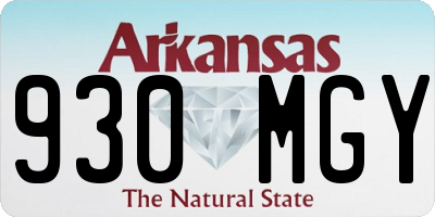 AR license plate 930MGY