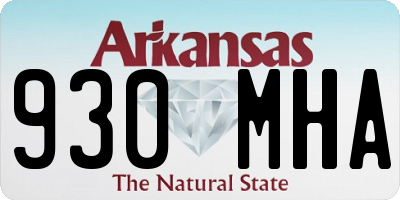 AR license plate 930MHA