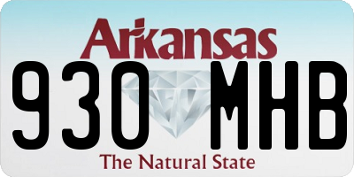 AR license plate 930MHB