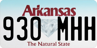 AR license plate 930MHH