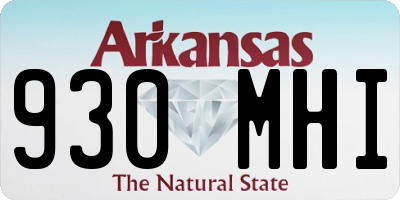AR license plate 930MHI
