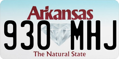 AR license plate 930MHJ