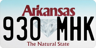 AR license plate 930MHK