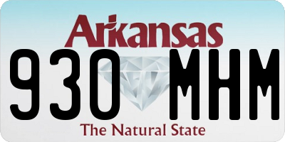 AR license plate 930MHM