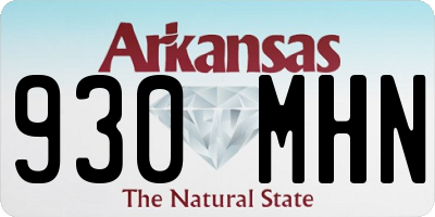 AR license plate 930MHN