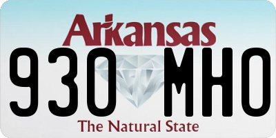 AR license plate 930MHO