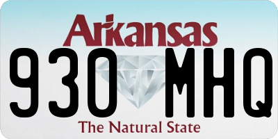 AR license plate 930MHQ