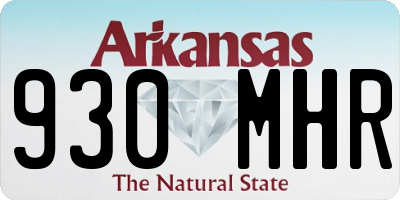 AR license plate 930MHR