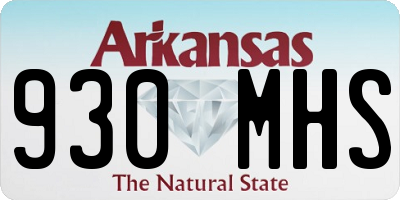 AR license plate 930MHS