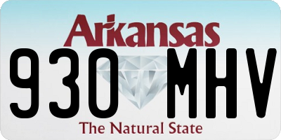 AR license plate 930MHV