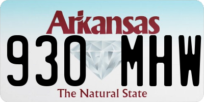 AR license plate 930MHW
