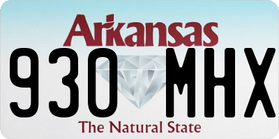 AR license plate 930MHX