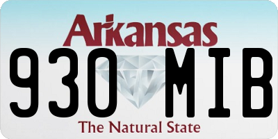 AR license plate 930MIB