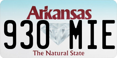 AR license plate 930MIE