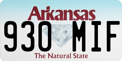 AR license plate 930MIF