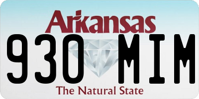 AR license plate 930MIM