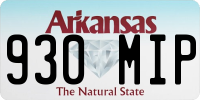 AR license plate 930MIP