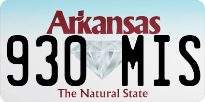 AR license plate 930MIS