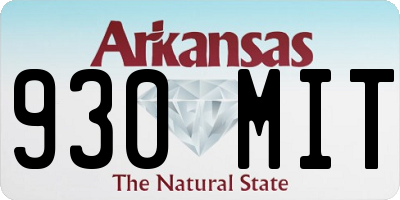 AR license plate 930MIT