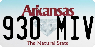AR license plate 930MIV