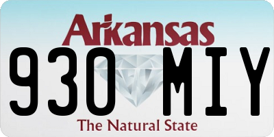 AR license plate 930MIY